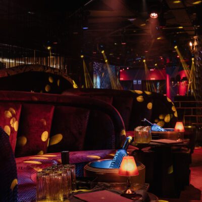 Seating area in Club Chinois Ibiza