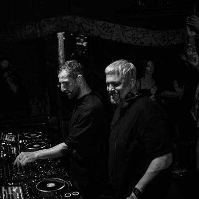 A pair of DJs in Club Chinois